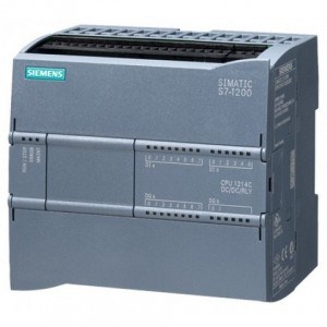 S7-1200, CPU 1214C, COMPACT CPU, DC/DC/RELAY, ONBOARD I/O: 14 DI 24V DC; 10 DO RELAY 2A; 2 AI 0 - 10V DC